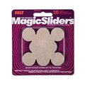 Magic Sliders Felt Self Adhesive Protective Pads Oatmeal Round 1 in. W X 1 in. L 16 pk, 16PK 63414